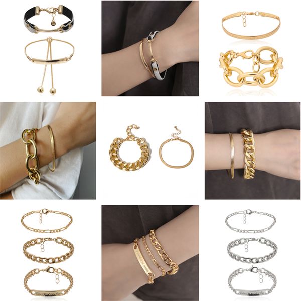link, chain find me geometric alloy bracelets set for women hip-hop punk bracelet 2021 fashion jewelry accessories wholesale, Black
link, chain find me geometric alloy bracelets set for women hip-hop punk bracelet 2021 fashion jewelry accessories wholesale, Black