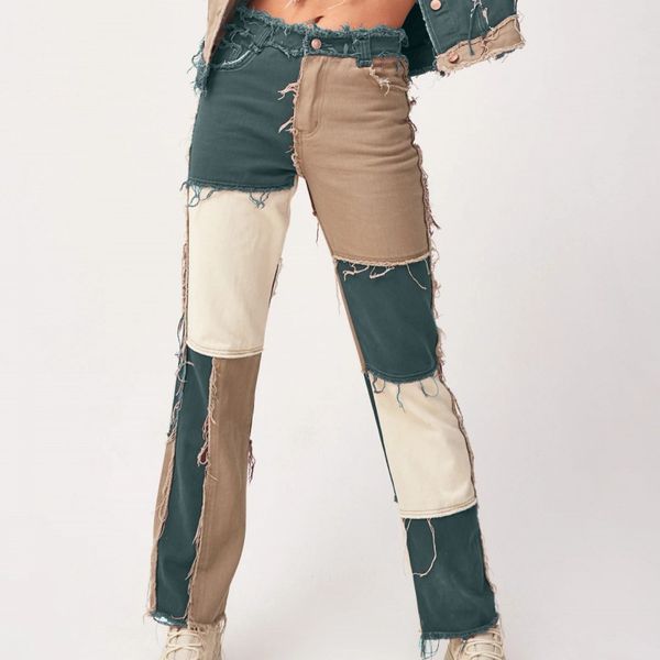 women's jeans casual patchwork tassel mom women 2021 summer high waist straight denim pants fashion streetwear trousers, Blue
women's jeans casual patchwork tassel mom women 2021 summer high waist straight denim pants fashion streetwear trousers, Blue