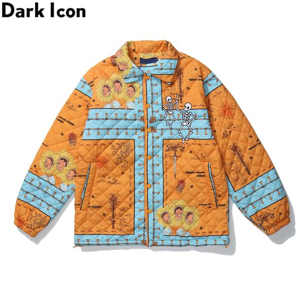 dark icon printed turn-down collar men's jacket street fashion jackets men winter cotton padded outerwear jacket, Black;brown
dark icon printed turn-down collar men's jacket street fashion jackets men winter cotton padded outerwear jacket, Black;brown