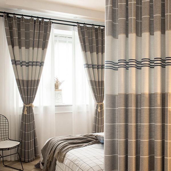 modern linen blackout curtains for bedroom mediterranean style stitch curtains for living room gray plaid matching brown curtain
modern linen blackout curtains for bedroom mediterranean style stitch curtains for living room gray plaid matching brown curtain