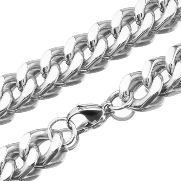 chains punk men's silver color necklace or bracelet stainless steel jewelry 15mm wide 7-40 inches curb cuban link chain
chains punk men's silver color necklace or bracelet stainless steel jewelry 15mm wide 7-40 inches curb cuban link chain