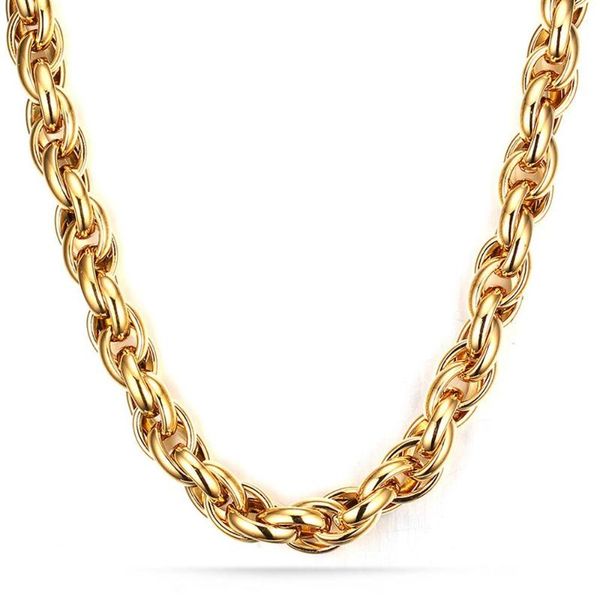 granny chic stainless steel gold color triple rope chain men necklace 7-40 inch charm jewelry 7/9/11mm wholesale price, Silver
granny chic stainless steel gold color triple rope chain men necklace 7-40 inch charm jewelry 7/9/11mm wholesale price, Silver