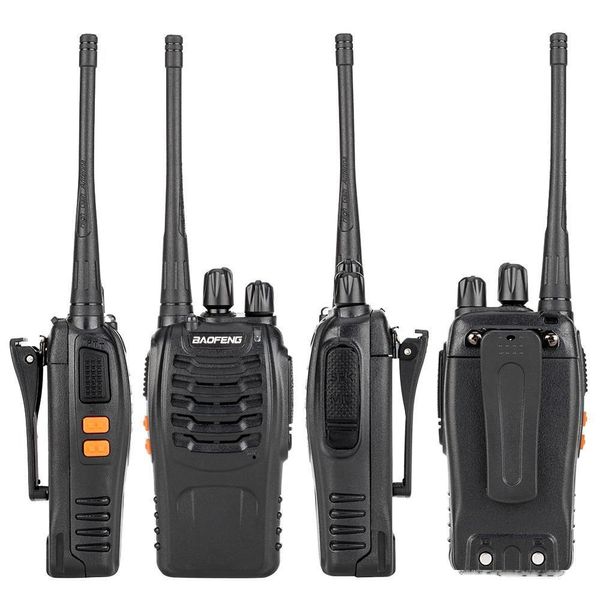 

bf-888s 5w 400-470mhz 16-ch handheld walkie talkies black two way radio interphone mobile portable item
