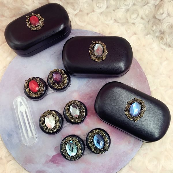 sunglasses frames retro leather eye contact lens case for women hard box container holder eyewear accessories, Silver
sunglasses frames retro leather eye contact lens case for women hard box container holder eyewear accessories, Silver