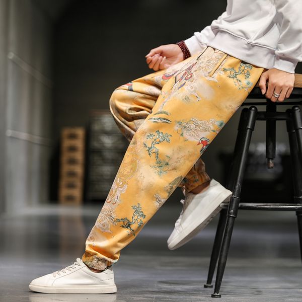 mrdonoo men's chinese style national printed suede trousers loose large size casual harem pants 3 colors dropshipping, Black
mrdonoo men's chinese style national printed suede trousers loose large size casual harem pants 3 colors dropshipping, Black
