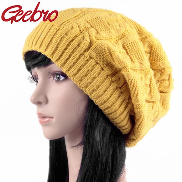 geebro women trendy winter pile hats knitted crochet slouch hat autumn woolen double hats new street trend retro solid beanies, Blue;gray
geebro women trendy winter pile hats knitted crochet slouch hat autumn woolen double hats new street trend retro solid beanies, Blue;gray