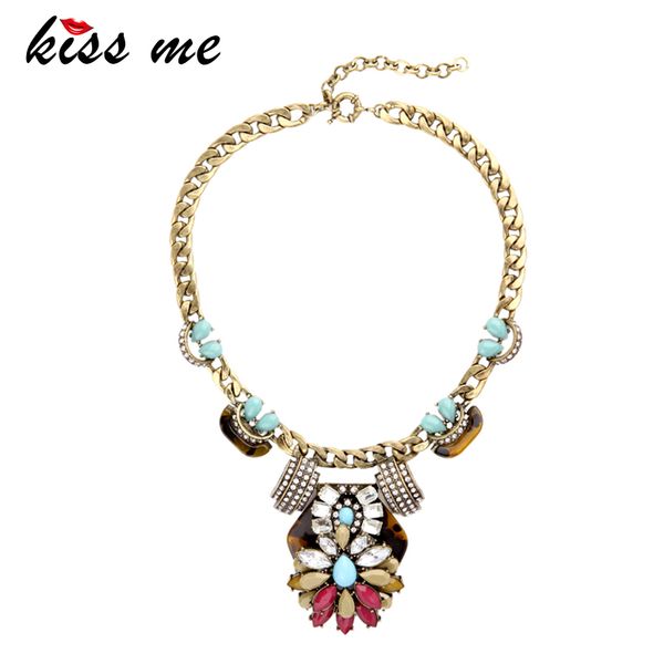 chokers kiss me antique gold color chain alloy vintage necklace colorful geometric crystal pendant collier femme, Golden;silver
chokers kiss me antique gold color chain alloy vintage necklace colorful geometric crystal pendant collier femme, Golden;silver