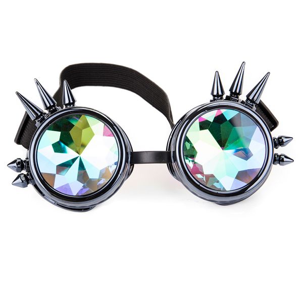 elling kaleidoscope rainbow edm glasses crystal lenses men women rivet steampunk goggles cosplay vintage gothic eyewear, White;black
elling kaleidoscope rainbow edm glasses crystal lenses men women rivet steampunk goggles cosplay vintage gothic eyewear, White;black