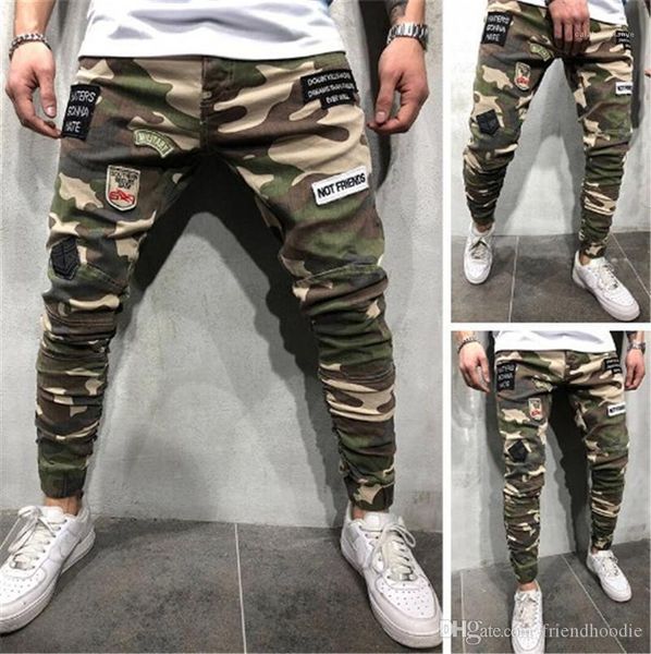 army green mens trousers camouflage skinny mens long stretch jeans patches mens pencil pants fashion cool, Blue
army green mens trousers camouflage skinny mens long stretch jeans patches mens pencil pants fashion cool, Blue