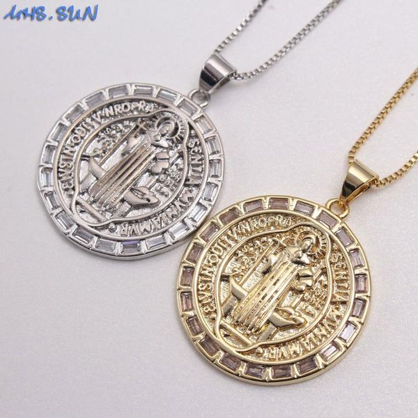 chains mhs.sun charming jesus round pendants necklace fashion cz chain girls/women christ jewelry religious accessories, Silver
chains mhs.sun charming jesus round pendants necklace fashion cz chain girls/women christ jewelry religious accessories, Silver