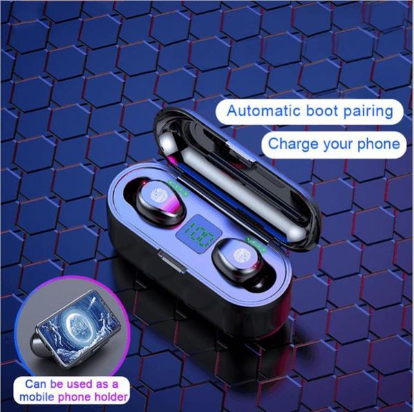 new f9 tws wireless earphones noise reduction hifi sound quality bluetooth 5.0 headphones with led power display power bank dhl ship
new f9 tws wireless earphones noise reduction hifi sound quality bluetooth 5.0 headphones with led power display power bank dhl ship