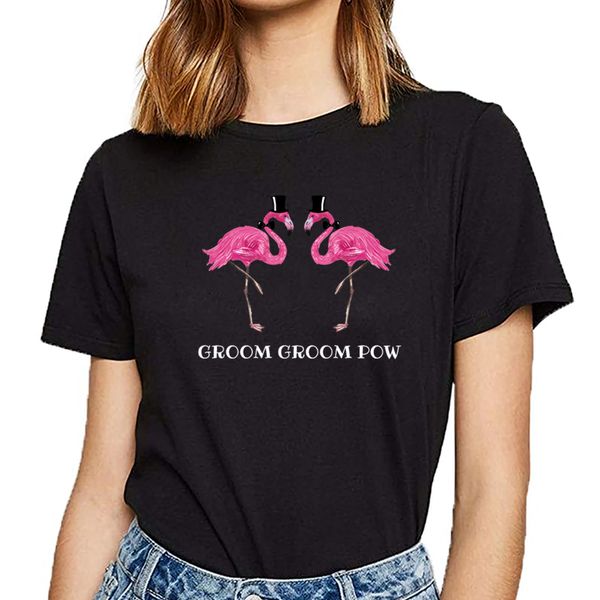 t shirt women flamingo groom groom pow lgbt gay wedding flowy hip hop vintage print female tshirt
t shirt women flamingo groom groom pow lgbt gay wedding flowy hip hop vintage print female tshirt