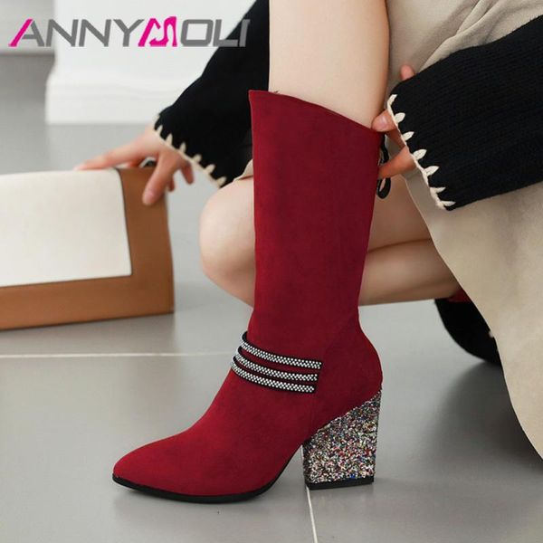 annymoli winter mid теленок boots женщины с блестками коренастый пятки сапоги кристалл молния супер высокой пятки леди осень плюс размер 33, Black
annymoli winter mid теленок boots женщины с блестками коренастый пятки сапоги кристалл молния супер высокой пятки леди осень плюс размер 33, Black