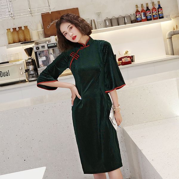 flower velour lady cheongsam a-line mini female qipao vintage button mandarin collar printed novelty chinese traditional dress, Red
flower velour lady cheongsam a-line mini female qipao vintage button mandarin collar printed novelty chinese traditional dress, Red