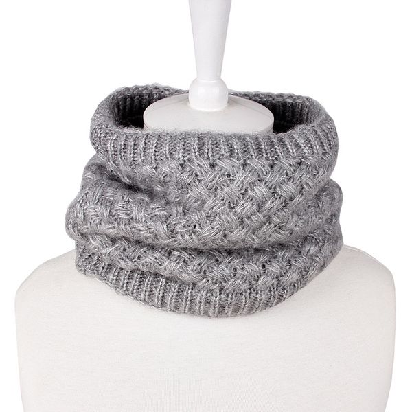 women man winter warmer scarf infinity cable knitted neck cowl circle collar faux fur thick loop scarves 10073, Blue;gray
women man winter warmer scarf infinity cable knitted neck cowl circle collar faux fur thick loop scarves 10073, Blue;gray
