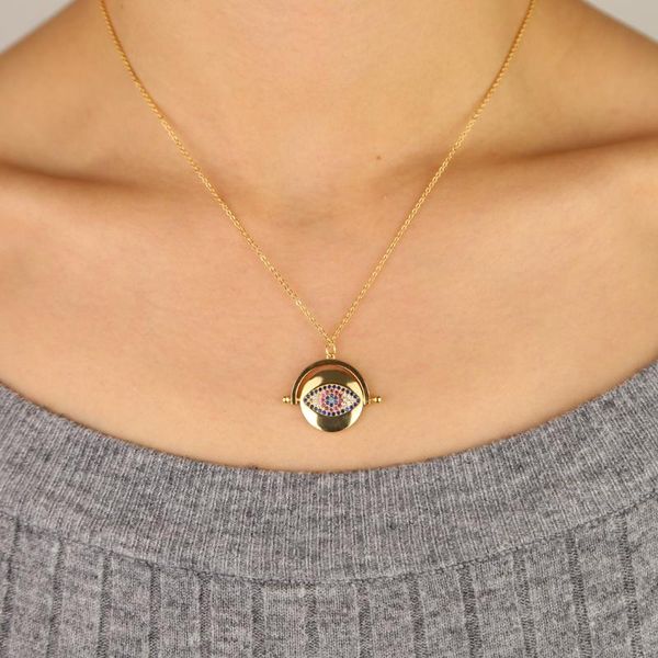 chains gold color unique lucky turkish evil eye jewelry floating round coin disk charm filled necklaces, Silver
chains gold color unique lucky turkish evil eye jewelry floating round coin disk charm filled necklaces, Silver