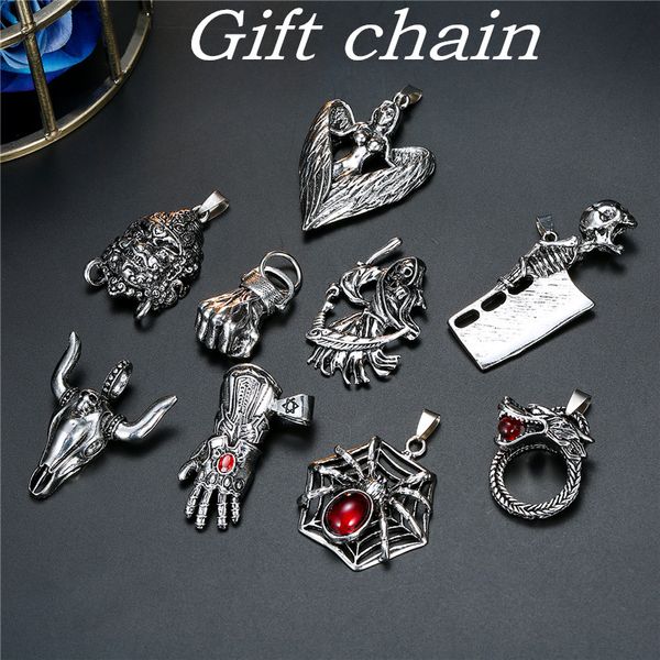 pendant necklaces 1pc gothic skeleton red eye dragon angel necklace for women men punk rock vintage metal animals jewelry n71, Silver
pendant necklaces 1pc gothic skeleton red eye dragon angel necklace for women men punk rock vintage metal animals jewelry n71, Silver