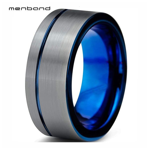 blue men ring mens tungsten wedding band flat band offset groove 10mm ring box available, Slivery;golden
blue men ring mens tungsten wedding band flat band offset groove 10mm ring box available, Slivery;golden