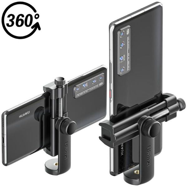 phone holder 360° universal horizontal and vertical shooting phone holder with cold shoe 1/4'' tripod mount
phone holder 360° universal horizontal and vertical shooting phone holder with cold shoe 1/4'' tripod mount