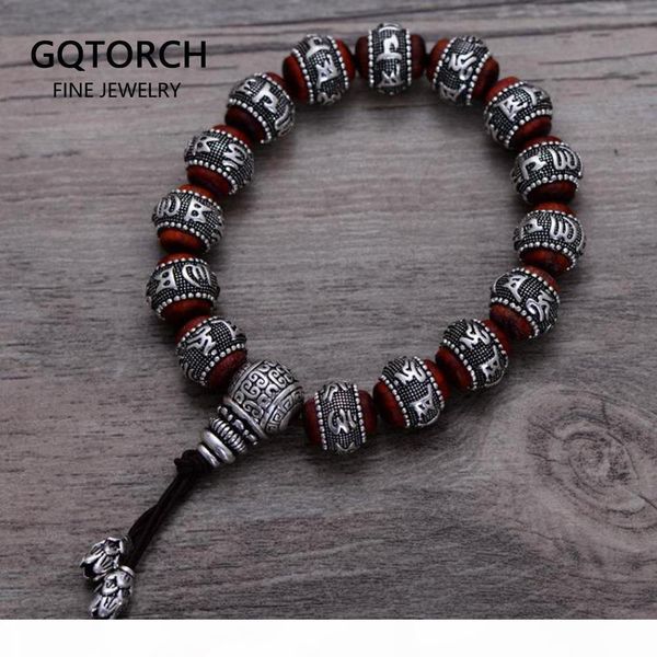 tibetan om mani padme hum bracelet natural lobular red sandalwood inlaid 925 sterling silver buddha mantra for men women lovers cx200623, Black
tibetan om mani padme hum bracelet natural lobular red sandalwood inlaid 925 sterling silver buddha mantra for men women lovers cx200623, Black