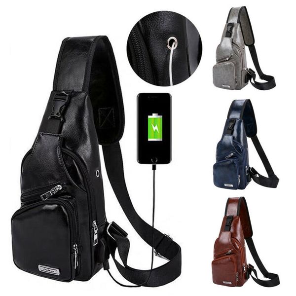 new 2021 Fashion Shoulder Chest Bag PU Leather Zipper USB Charging Mobile Phone Male Solid Belt Bags Waist Packs For Men
new 2021 Fashion Shoulder Chest Bag PU Leather Zipper USB Charging Mobile Phone Male Solid Belt Bags Waist Packs For Men