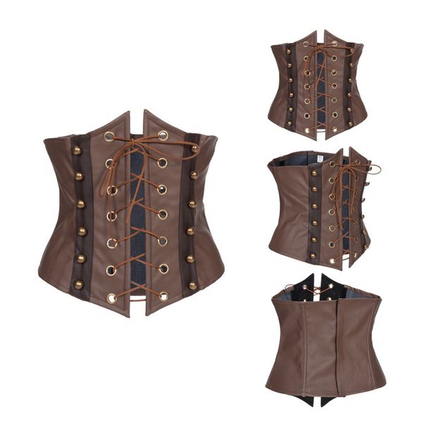 belts gothic steampunk lace up tummy corset shapewear leather waist training bustier retro underbust lingerie for women brown, Black;brown
belts gothic steampunk lace up tummy corset shapewear leather waist training bustier retro underbust lingerie for women brown, Black;brown