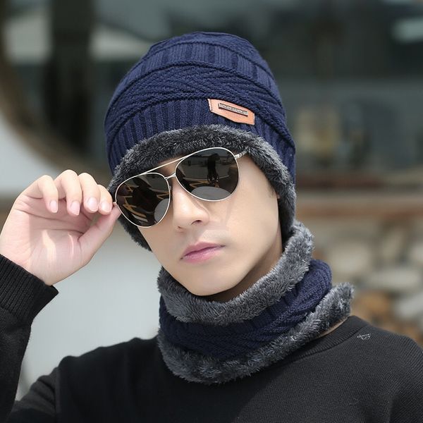 coral fleece winter hat beanies men's hat scarf warm breathable wool knitted for boys letter double layers cap gorro, Blue;gray
coral fleece winter hat beanies men's hat scarf warm breathable wool knitted for boys letter double layers cap gorro, Blue;gray