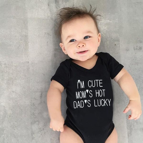 cotton newborn infant baby boy girls onesie im cute moms dads lucky romper jumpsuit clothes, Blue
cotton newborn infant baby boy girls onesie im cute moms dads lucky romper jumpsuit clothes, Blue