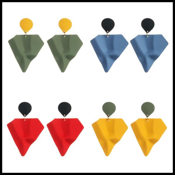 pauli manfi korea sweet fashion candy color contrast earrings women personality trend geometric triangle drop earrings jewelry, Silver
pauli manfi korea sweet fashion candy color contrast earrings women personality trend geometric triangle drop earrings jewelry, Silver