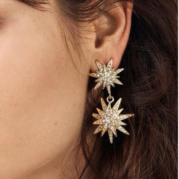 dangle & chandelier fashion women earrings vintage gold color crystal metal drop for geometric statement earring jewelry, Silver
dangle & chandelier fashion women earrings vintage gold color crystal metal drop for geometric statement earring jewelry, Silver