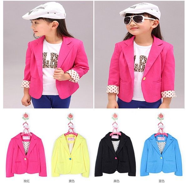 child casual kids girls outerwear suit candy color blazers slim fit jackets 2-7y wholesale and drop shipping, Blue;gray
child casual kids girls outerwear suit candy color blazers slim fit jackets 2-7y wholesale and drop shipping, Blue;gray