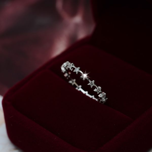 wedding rings cute female small zircon stone ring vintage silver color star jewelry promise engagement for women, Slivery;golden
wedding rings cute female small zircon stone ring vintage silver color star jewelry promise engagement for women, Slivery;golden