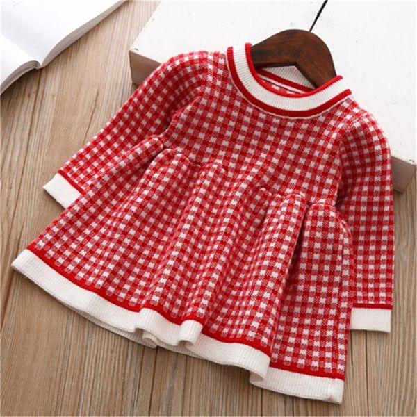 2020 autumn new children baby sweater skirts girls cute grid knitting sweater round collar long sleeve children clothing girls skirts, Red;yellow
2020 autumn new children baby sweater skirts girls cute grid knitting sweater round collar long sleeve children clothing girls skirts, Red;yellow