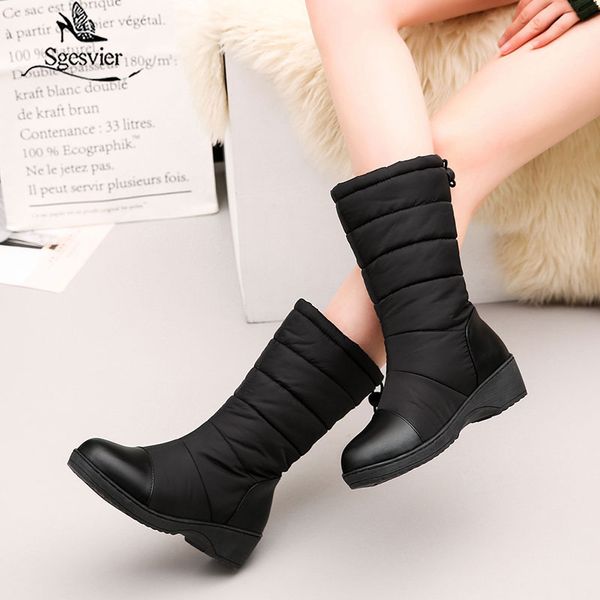 pu winter shoes women plush winter boots women waterproof wedges shoes boots mid-calf size 44, Black
pu winter shoes women plush winter boots women waterproof wedges shoes boots mid-calf size 44, Black