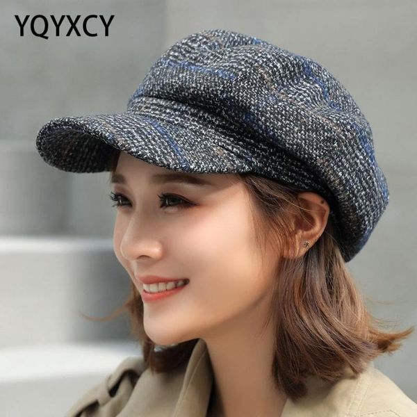 stingy brim hats autumn winter wool sboy cap fashion for women female girl visor travel beret thick warm vintage bonnet, Blue;gray
stingy brim hats autumn winter wool sboy cap fashion for women female girl visor travel beret thick warm vintage bonnet, Blue;gray