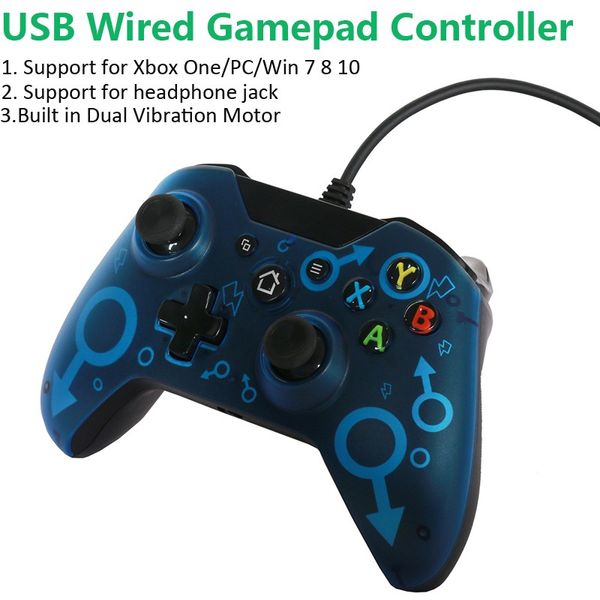 1pc Usb Wired Vibration Gamepad Joystick For Pc Controller For Windows 7 / 8 / 10 Not Xbox 360 Joypad
