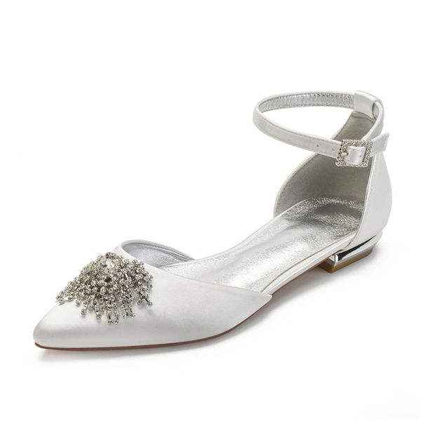 satin crystals wedding flats for bride pointed toe ankle buckle strap formal prom evening wedding party dress flat shoes, Black
satin crystals wedding flats for bride pointed toe ankle buckle strap formal prom evening wedding party dress flat shoes, Black