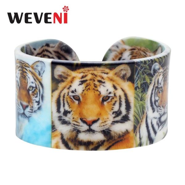 weveni plastic unique colorful tiger bangles bracelets jungle animal craft jewelry for women girls teens souvenir gift accessory, Black
weveni plastic unique colorful tiger bangles bracelets jungle animal craft jewelry for women girls teens souvenir gift accessory, Black