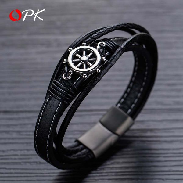 charm bracelets brand trendy men boat rudder leather bracelet multi layer japan and south korea retro fashion accessories, Golden;silver
charm bracelets brand trendy men boat rudder leather bracelet multi layer japan and south korea retro fashion accessories, Golden;silver