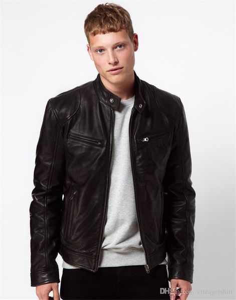and autumn homme fashion jacket metal zipper fly casual clothes designer solid mens faux leather spring, Black
and autumn homme fashion jacket metal zipper fly casual clothes designer solid mens faux leather spring, Black
