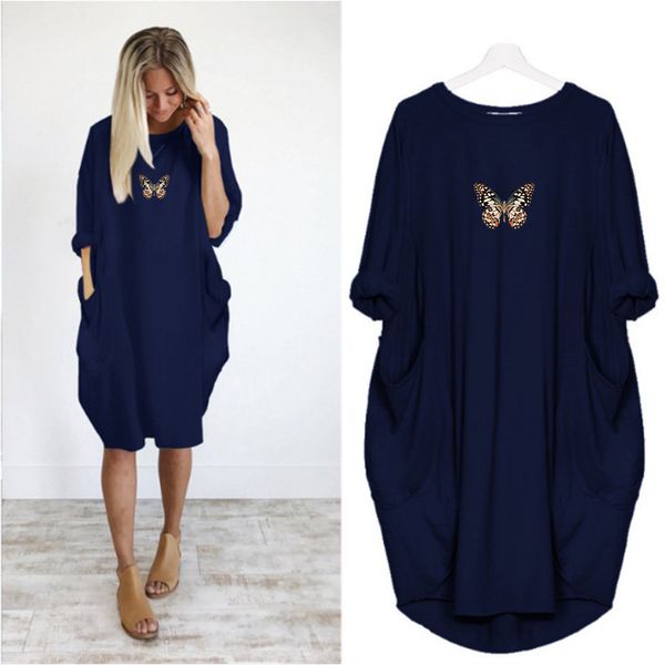 european and american summer new diy dresses color butterfly plus size casual dress for pregnant women
european and american summer new diy dresses color butterfly plus size casual dress for pregnant women