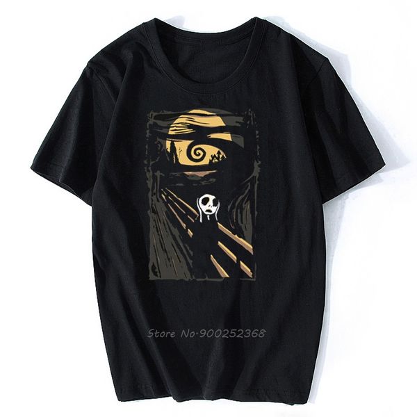 the scream of jack the nightmare before christmas halloween black t-shirt men cotton t-shirt hip hop tees harajuku streetwear 
the scream of jack the nightmare before christmas halloween black t-shirt men cotton t-shirt hip hop tees harajuku streetwear