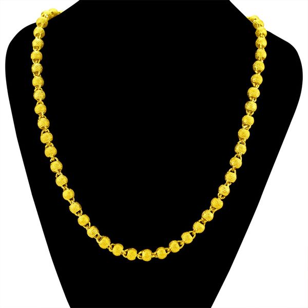 hollow beads necklace chain 18k yellow gold filled hip hop mens choker necklace trendy jewelry 22 inches, Silver
hollow beads necklace chain 18k yellow gold filled hip hop mens choker necklace trendy jewelry 22 inches, Silver