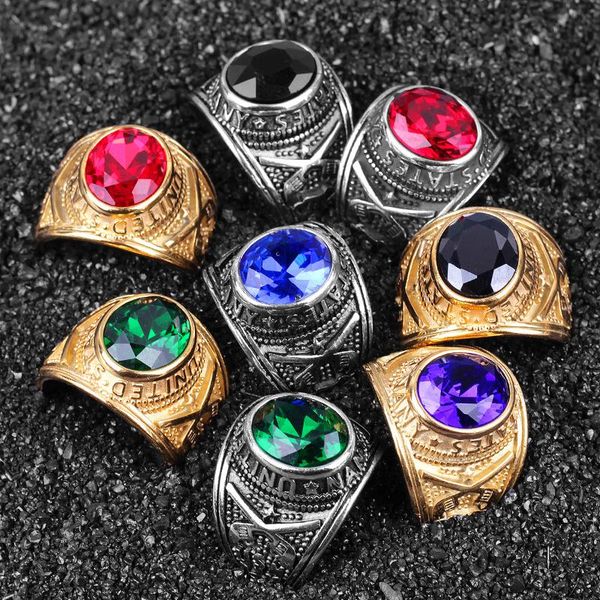 cluster rings stainless steel men rhinestone united states hip hop punk rock for biker male boyfriend jewelry creativity gift wholesale, Golden;silver
cluster rings stainless steel men rhinestone united states hip hop punk rock for biker male boyfriend jewelry creativity gift wholesale, Golden;silver