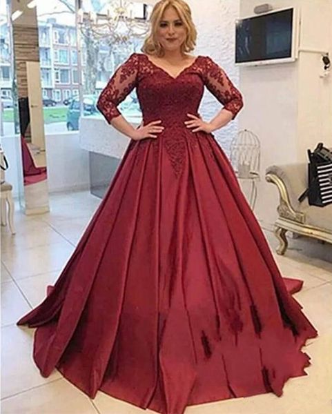 party dresses vintage a line evening v neck lace up back vestidos de novia 3/4 long sleeves prom dress, White;black
party dresses vintage a line evening v neck lace up back vestidos de novia 3/4 long sleeves prom dress, White;black