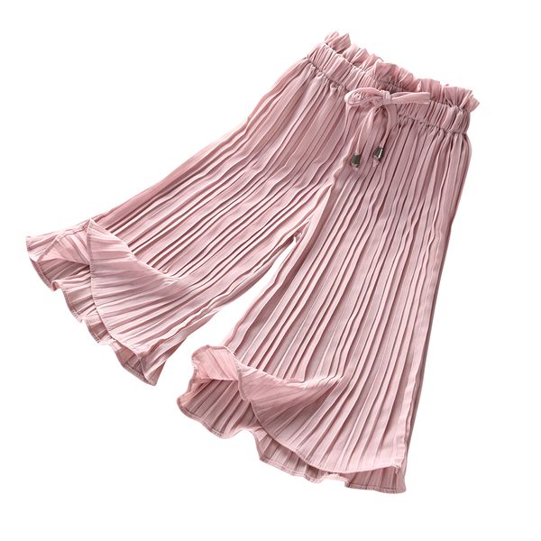 Girls Wide Leg Pants Summer Children Solid Color Loose Pleated Chiffon Pants Children Clothes Casual Mosquito Children Pants, Blue
Girls Wide Leg Pants Summer Children Solid Color Loose Pleated Chiffon Pants Children Clothes Casual Mosquito Children Pants, Blue