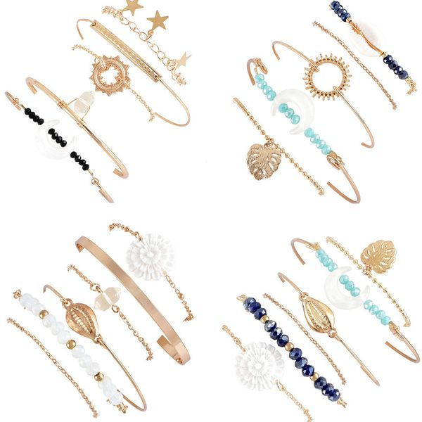 diezi vintage bohemian gold crystal stone shell chain bracelet sets for women ladies femme jewelry drop shipping, Black
diezi vintage bohemian gold crystal stone shell chain bracelet sets for women ladies femme jewelry drop shipping, Black