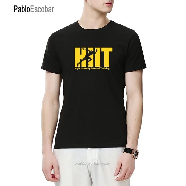 hiit high intensive interval training t-shirts for men summer casual short sleeve t shirt hip hop tee