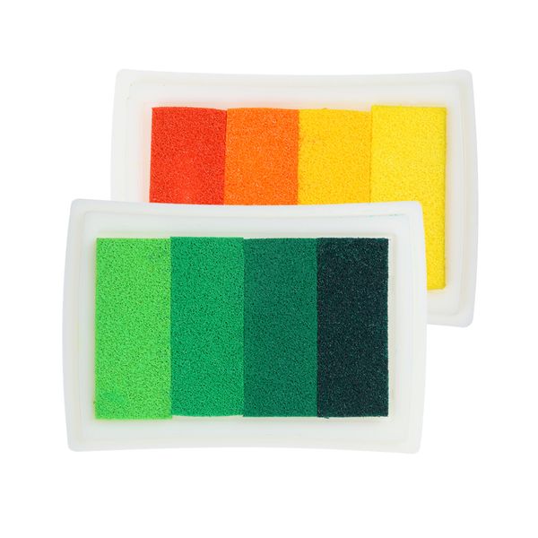 2 шт 4 shade mix color ink pad fingerprint подушечка для rubber art craft stamp diy выбивая crafts оранжевый зеленый
2 шт 4 shade mix color ink pad fingerprint подушечка для rubber art craft stamp diy выбивая crafts оранжевый зеленый
