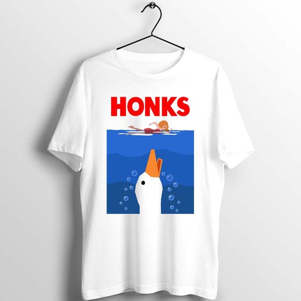 unix t shirt men women untitled goose game jaw parody printed tee